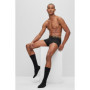 BOSS Hommes Trunk&Sock Gift Chaussettes et Boxer Court en Coton Stretch avec détails Brillants