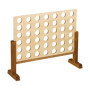 Idena 40378 - Jeu en Bois 4 en Une Ligne XXL, 21 pions Bleus et 21 pions Rouges, Dimensions 45 x 56 x 17 cm, pour Adultes et Enf