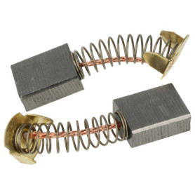 vhbw 2x Balais de charbon pour moteur 6,5 x 13,5 x 17mm compatible avec Makita LS1214F, LS1214FL, LS1400 outil électrique