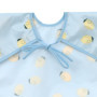 LÄSSIG Baby Set de bavoirs à manches longues (2 pcs.) à nouer Protection antichute/Long Sleeve Bib Happy Fruits Lemon