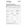 burda style Patron Femme Pantalon à jambes larges Taille EUR 36-46
