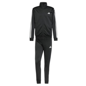 adidas Homme SPORTSWEAR BASIC 3 STRIPES TRICOT TRACKSUIT, Black, M