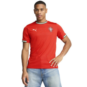 Maillot de Football à Manches Courtes pour Homme Puma Portugal Home Repl Rouge