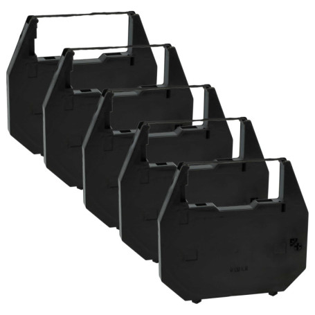 vhbw 5x Ruban encreur compatible avec Hermes 14 A, 81550, 2500, TT 10, 14 B, 400, TT 12, TT 14 imprimante matricielle ou de reçu