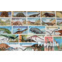 Motives 100 Divers Préhistoriques Animaux Timbres (Timbres pour Les collectionneurs) Amphibiens/Reptiles/Dinosaure