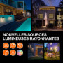 OSRAM Spot solaire RGB & blanc chaud avec piquet et support mural, capteur de lumière du jour, protection IP44, spot solaire pou