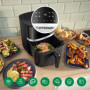Bosch Air Fryer Série 4, MAF462B0, Friteuse sans huile, 6,1 L, 7 programmes, double chauffe, fonctions décongélation et maintien