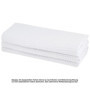 Lot de 3 torchons 100 % coton, structure nid d’abeille - Blanc