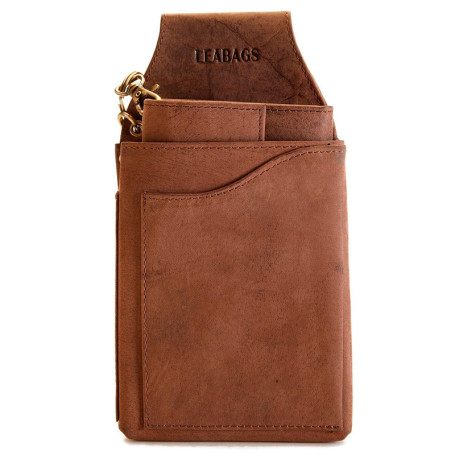 Leabags Portefeuille de Serveur en Cuir véritable avec Compartiment à Monnaie | Porte-Monnaie de Serveur avec Support de Ceintur