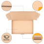 verpacking 100 cartons maxi 31 x 22,5 x 5 cm brun expédition poste boîte pliante MB-4 carton d'expédition, carton, cartons, cart