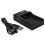 vhbw Chargeur USB de Batterie Compatible avec Sony Cybershot DSC-W730, DSC-W710, DSC-W810, DSC-W830 Batterie Appareil Photo Digi