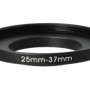 vhbw Bague d'adaptation de Filtre Step-Up de 25 mm vers 37 mm pour Objectif d'appareil Photo - Adaptateur, métal, Noir