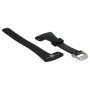 vhbw bracelet TPE L compatible avec Polar FT7m, FT4m, FT4f, FT7, FT4 montre connectée - 11,5cm + 8,5 cm, noir