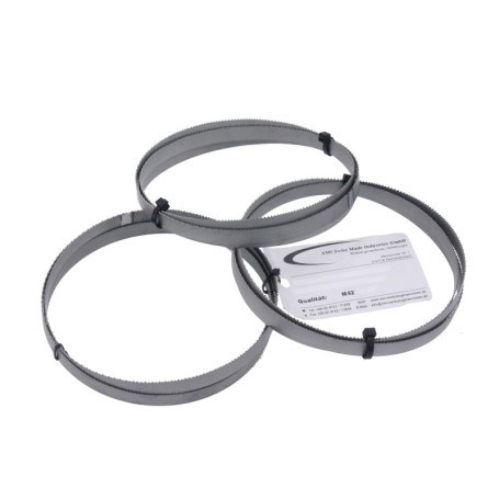 SMI Lot de 3 lames de scie à ruban bi-métal M42 - Dimensions : 1435 x 13 x 0,65 mm - 10/14 dents par pouce - Pour ruban Güde MBS