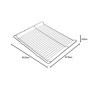 LUTH Premium Profi Parts Grille de cuisson 455 x 375 x 31 mm Accessoire pour four compatible avec Bosch Siemens Neff 00577170 JZ