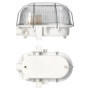 ADAKAT Lampe de cave Bulkhead E27 IP54, couvercle en verre, grille métallique