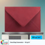 Colours-4-you - Lot de 50 enveloppes - DIN C6 - Rouge foncé - 11,4 x 16,2 cm - Enveloppes avec 80 g/m² - Fermeture humide - Raba