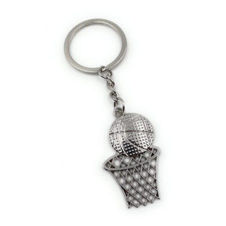 Onwomania - "Ballon de Basket-Ball Porte-clés - Porte-Bonheur en métal idéal comme Cadeau, par Exemple pour Le Meilleur ami, Le 