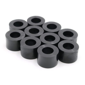 Design61 Lot de 10 entretoises rondes en polyéthylène haute définition L 7 mm x Ø 15/8,2 mm M8