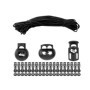 Stop cordon et élastique Set, 60 pièces de pinces, 20 mètres de cordon, Ø 4 mm, en noir, ruban pince veste, vêtements de sport, 