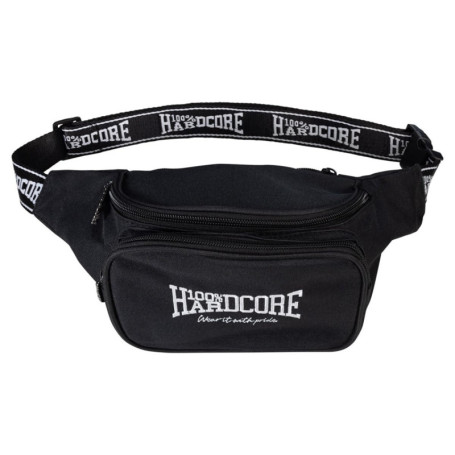 100% Hardcore Hip-Bag Essential Sac banane unisexe réglable, Noir , Taille unique, Sac banane
