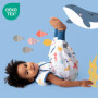 Slumbersac gigoteuse à pieds été pour enfant 0.5 Tog 90 cm en mousseline de bambou, douce et légère, Animaux marins | Turbulette