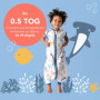 Slumbersac gigoteuse à pieds été pour enfant 0.5 Tog 90 cm en mousseline de bambou, douce et légère, Animaux marins | Turbulette