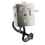 BBQ-TORO Moteur en acier inoxydable pour barbecue, tournebroche, rôtisserie etc. - 2 tr/mim – 50 Hz – 4 W - Support de moteur in