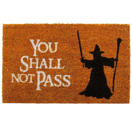 getDigital Paillasson You Shall Not Pass - Tapis de porte de haute qualité avec scène de fantaisie célèbre - Multicolore - 60 x 