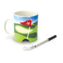 Winkee - Tasse de golf | Mug de golf avec chaussons et ballon | Tasse à café avec fonction de jeu | Tasse à café golf: Le cadeau