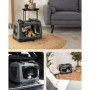 lionto Caisse de Transport Pliable pour Chien & Chat, 50x34x36 cm, Tissu Oxford Robuste + poignées & Couverture, pour Animaux Ju