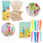 300 bâtonnets pour bricolage et bâtons de glace en bois - LIVAIA