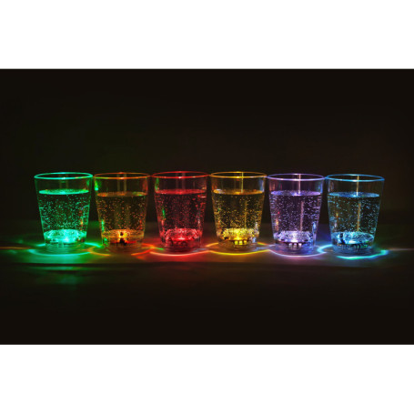 PRECORN 12 pièces LED éclairées Verres à liqueur 6cl LED clignotant Verres pr. Jeux de boisson