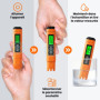 Measury Testeur TDS et Testeur EC - Conductimetre, Testeur Eau Aquarium, Testeur Eau Piscine - Testeur d'eau Potable