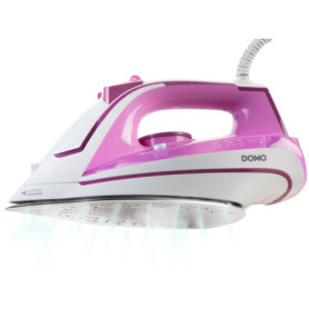 Domo Fer à repasser à vapeur 2200 W, effet pressing 120 g/min, réservoir d'eau 300 ml, système anti-goutte, système anti-calcair