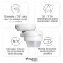 Oktaplex Lot de 2 Mia Détecteur de Mouvement 360 degrés Extérieur pivotant IP65 en saillie Capteur de Mouvement 10 m portée 230 