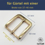 Cartvelli Boucle de ceinture pour ceinture de 40 mm - Or brillant, Doré brillant, 40mm