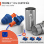 Senner ® WorkPro Strong | Bouchons travailler - Idéaux pour les sources de bruit élevé - Protection auditive au travail et à la 