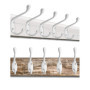 Fuxxer Lot de 5 crochets classiques pour porte-manteau, serviettes, vêtements - Blanc
