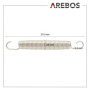 Arebos Lot de 36 ressorts de trampoline | Ressort de traction | Ressort de pression | Ressort en acier pour trampoline | 215 mm