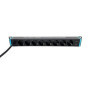 Infitronic - INSV1002-19 PDU Bloc multiprise 8 Prises 1 U avec 2 Ports USB de Chargement/Interrupteur