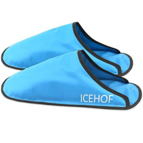 ICEHOF Chaussettes rafraîchissantes (1 paire) Tissu doux - Premium Edition avec gel de qualité supérieure - thérapie par le froi