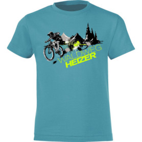 T-shirt de vélo pour enfant : chemin de forêt, cadeau pour garçon et fille, cycliste en montagne, VTT, BMX, vélo, descente, garç