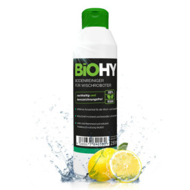 BiOHY Nettoyant concentré pour robots laveurs et aspirateurs à fonction humide (Bouteille de 250ml) | Compatible avec tous les r