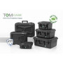 TOMcase Mallette pour Tablette, Ordinateur Portable et Accessoires, Mallette étanche ECO à Coque Dure avec Mousse prédécoupée/Cu