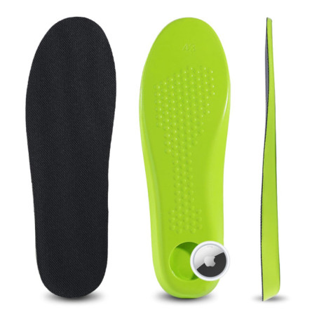 Aristo Solutions Semelles confortables intelligentes avec compartiment AirTag : semelle de suivi, localisation, antidérapantes, 