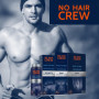 NO HAIR CREW - 3 x Crème dépilatoire pour le corps. Pour hommes (Set de 3 x 200 ml)