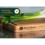 Woolf & Woods Planche à découper en bois extra épaisse - Produit naturel pur en acacia - Durable - Non traité - Planche de cuisi