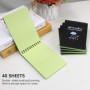 Lot de 5 cahiers imperméables, bloc-notes 15 x 10 cm, bloc-notes tout temps avec spirale supérieure, bloc-notes tactique avec gr