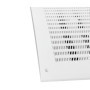 H&C VENT Grille d'aération rectangulaire blanche 250 x 170 mm avec curseur et moustiquaire - Grille de protection contre les int